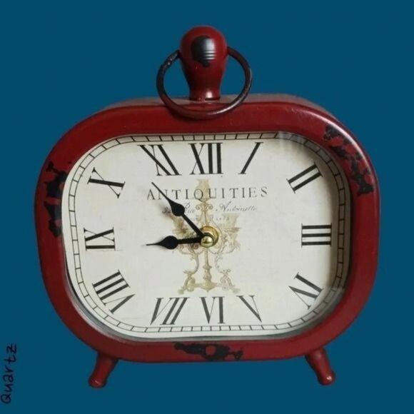 Quartz rustic analog metal tabletop copper color - Picture 1 of 8